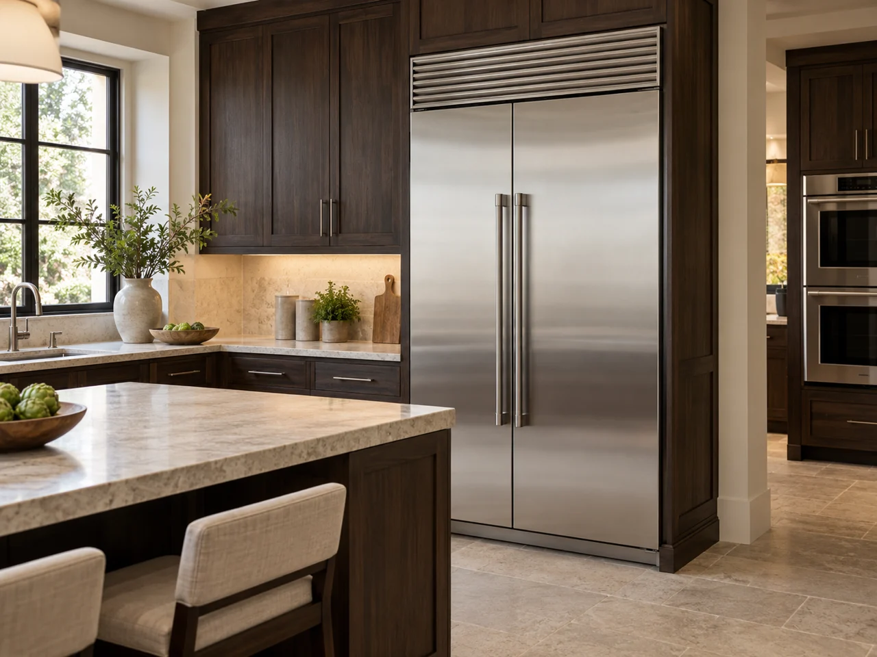 Illustration of a Sub-Zero refrigerator
