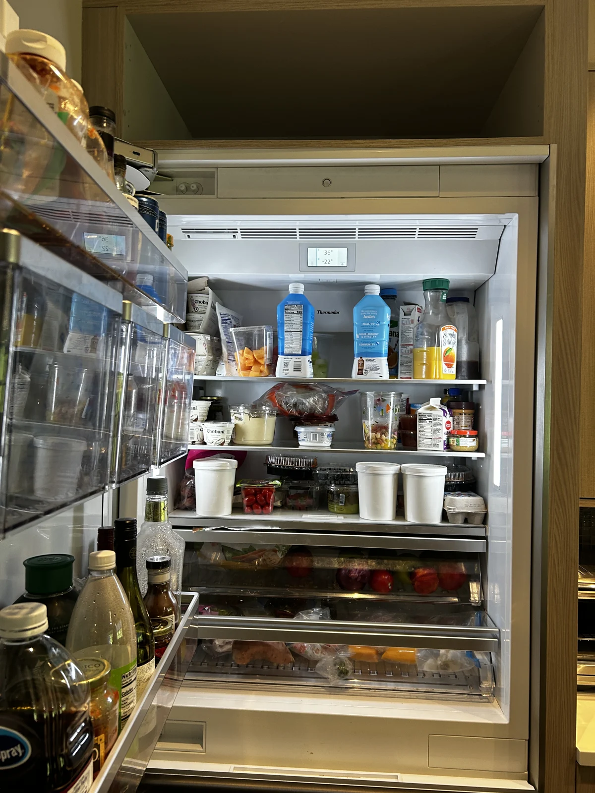 Inside the refrigerator from the owner’s work archive
